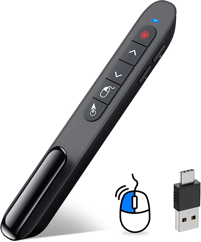 DINOSTRIKE USB-A and USB-C Presentation Clicker by DINOSTRIKE