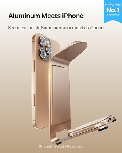 Intoval Aluminum 3 in 1 Wireless Charging Station - Image 2
