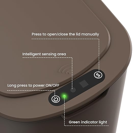 Cesun Automatic Motion Sensor Bathroom Trash Can - Image 6