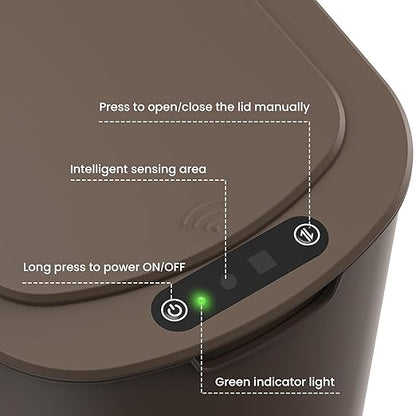Cesun Automatic Motion Sensor Bathroom Trash Can - Image 6