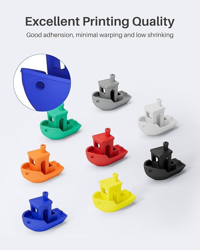 ELEGOO PLA Filament 1.75mm Gray 1KG, 3D Printer Filament Dimensional Accuracy - Image 4