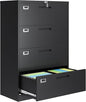 4 Drawer File Cabinets for Home Office, Metal Filing Cabinet by AFAIF