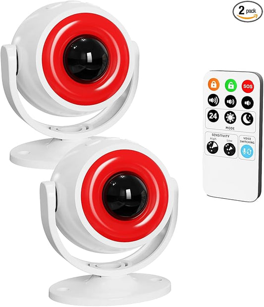 2 Pack Wireless Motion Detector Alarm by Unknown