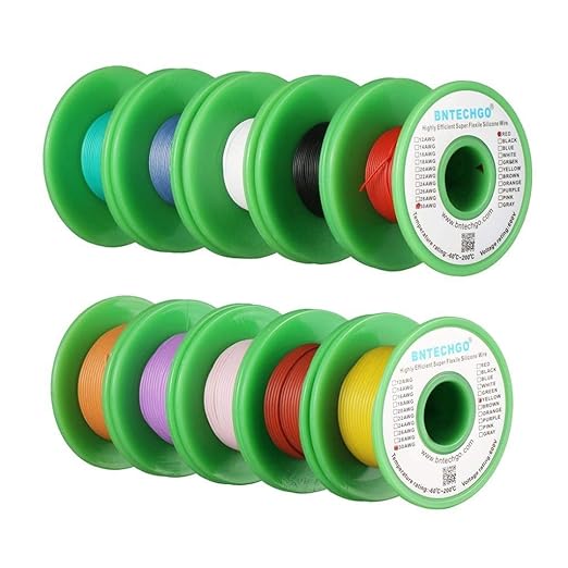 BNTECHGO 30 Gauge Silicone Wire Kit 10 Color Each 50 ft Flexible 30 AWG - Image 2