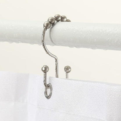 Shower Curtain Hooks, Goowin Shower Curtain Rings, Stainless Steel Shower - Image 7