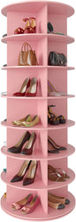 SpaceAid 7 Tier Rotating Shoe Rack Tower, Spinning Shoe Display Lazy Susan by SpaceAid