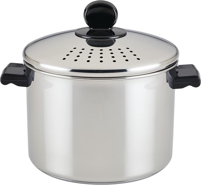 Farberware 70755 Classic Series Stainless Steel 8-Quart Covered Straining by Farberware