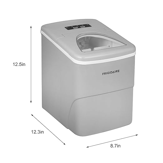 Frigidaire EFIC108-Silver Compact Ice Maker, Counter-top Portable, 26 lb per Day - Image 7