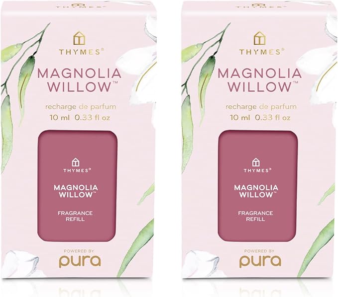 Thymes Pura Refills – 2 Pack of Oil Diffuser Scents – Long-Lasting Pura by Thymes