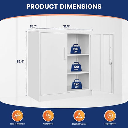 Yizosh Metal Garage Storage Cabinet - Image 3