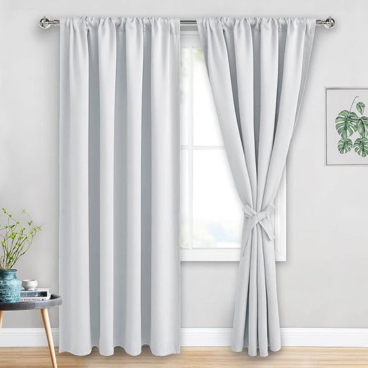 JIUZHEN Curtains for Bedroom by JIUZHEN