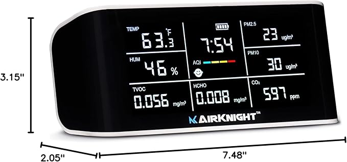 AirKnight Premium Indoor Air Quality Monitor Indoor & Air Quality Sensor. VOC - Image 7