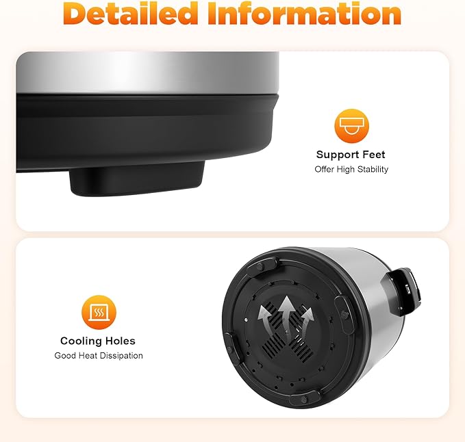 24.3qt/23L Commercial Rice Warmer, 110W Electric Adjustable Temperature Soup - Image 6