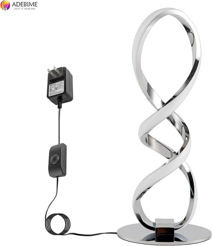 LED Spiral Bedside Table Lamp, Stepless Dimmable 12W 3000K Warm White, Modern - Image 9