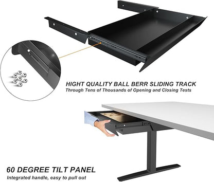 Large Under Desk Mounted Sliding Drawer - Image 5