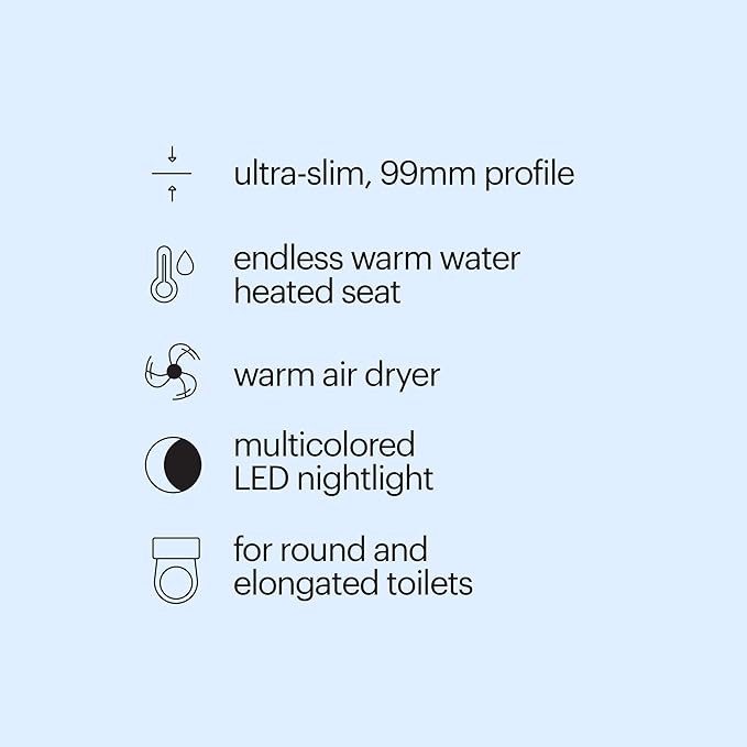 Brondell LS1800-RW Swash Electric Bidet Toilet Seat - Image 7