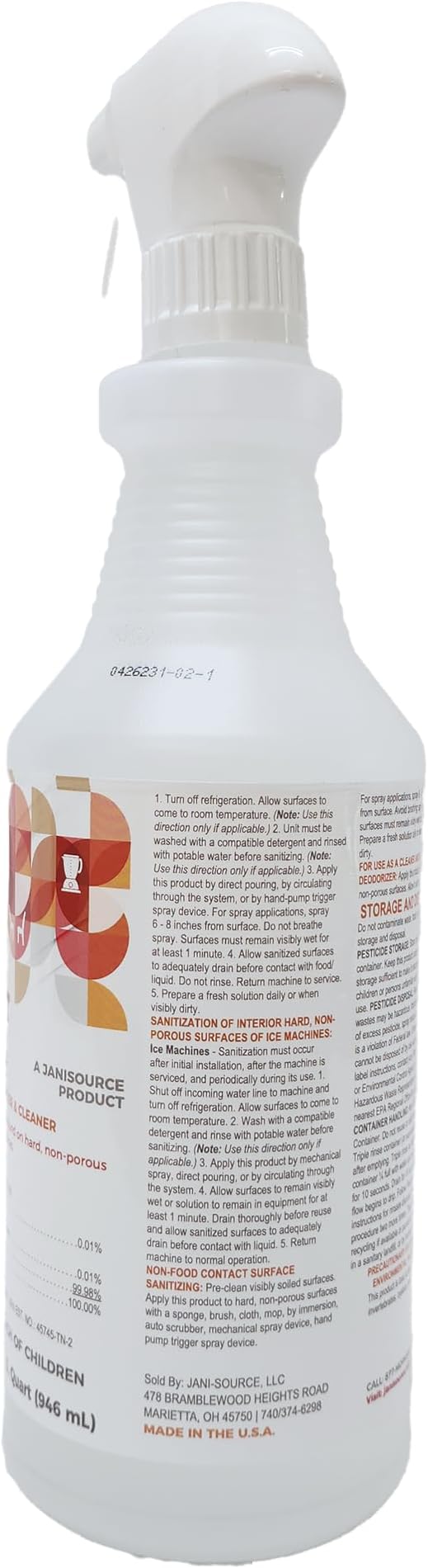 Bussit Clean Food Surface Sanitizer & Cleaner, Kills 99.9% of Kitchen Bacteria - Image 4