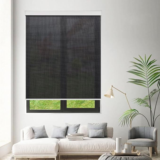 Tipiace Motorized Blinds with Remote Window Roller Shade Wireless Rechargeable - Image 4