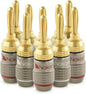 Nakamichi FanLock Excel Series 24k Gold Plated Banana Plugs 10 AWG by Nakamichi