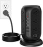 Tower Power Strip with 12 Outlets and 5 USB Ports, Flat Extension Cord 10 Ft by Unknown
