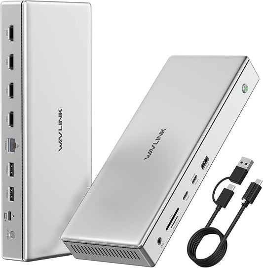WAVLINK Pro Docking Station 4 Monitors | Quad 4K Displays by WAVLINK%C2%AE