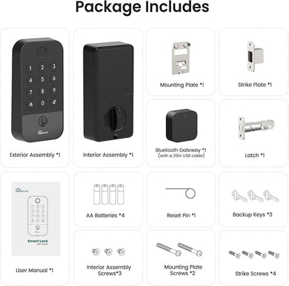 TREATLIFE Smart Door Lock with WiFi Bluetooth Gateway, Keyless Entry Door Lock - Image 7