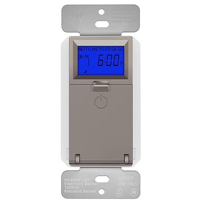 TOPGREENER Digital Astronomic Timer Switch, 7-Day Programmable Sunrise Sunset by TOPGREENER