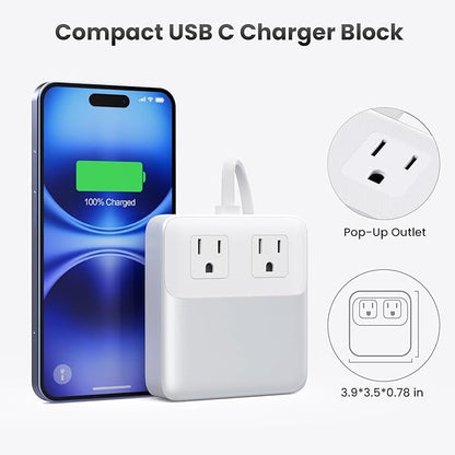 USB C Charger Block, 135W GaN Fast Charging Station Hub, 6-in-1 USB C Power - Image 7