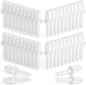 Maitys 40 Pcs Plantation Shutter Repair Pins Spring Loaded White,Long | lantation Shutter Fasteners Spring Loaded Replacement Repair Pins for Windows, Cabinet, Movable Blade, Blind Slats, White