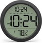 Digital Wall Clock with Date, Indoor Temperature, Battery-Operated Digital Clock by DigitalClocks