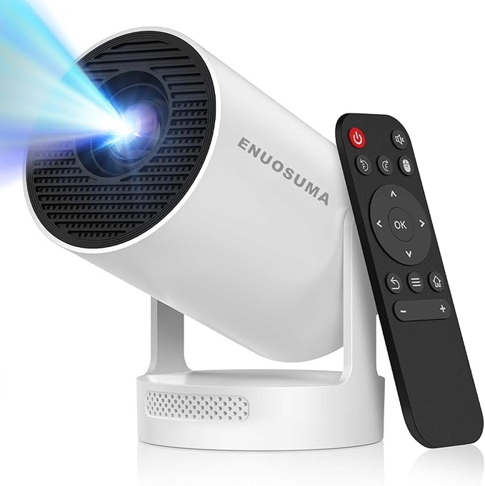 【Electric Focus】Mini Projector, Projector 4K 1080P Support, 260 ANSI Lumens by ENUOSUMA