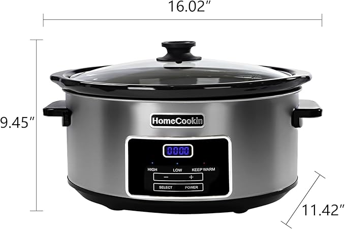 HOMECOOKIN 7-Quart Programmable Slow Cooker - Image 4