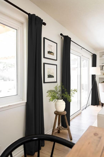 100% Blackout Shield Linen Blackout Curtains - Image 5