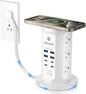 Power Strip Tower, kakyanill Surge Protector Tower 9 AC Outlets 8 USB, 6 Ft by kakyanill