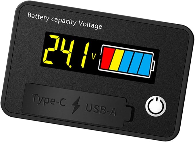 MOAIYU DC8-30V Electricity Meter Digital LCD Display Car Battery Charging by Unknown