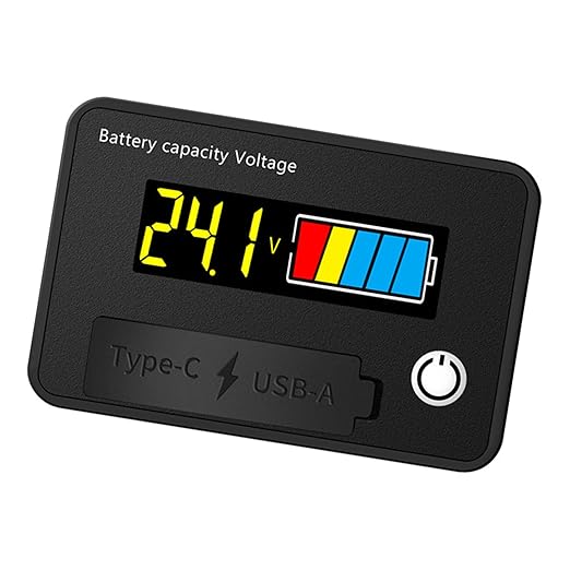 12V 24V Battery Capacity Indicators DC8-30V Leads Acid Lithium Voltages Tester - Image 9