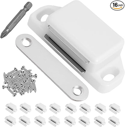 16 Pack Magnetic Push Latch, Heavy Duty Magnetic Touch Latch, by Unknown