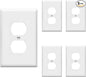 ENERLITES Mid-Size Duplex Receptacle Outlet Wall Plate, Electrical Outlet by Enerlites