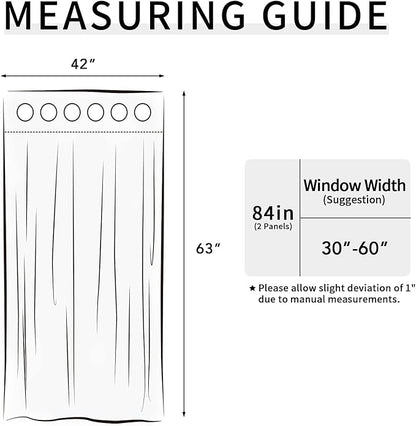 Easy-Going Blackout Curtains for Bedroom, Solid Thermal Insulated Grommet and - Image 7