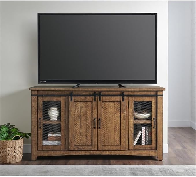 Martin Svensson Home Rustic 65” Solid Wood TV Stand - Image 6
