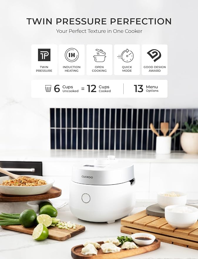 CUCKOO CRP-MHTR0309F | 3-Cup Twin Pressure Induction Heating Rice Cooker | 11 - Image 2
