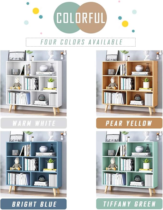 IOTXY Wooden Open Shelf Bookcase - Image 4