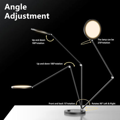ANNAITE LED Desk Lamp for Home Office, Eye-Caring Modern Desk Light, 3 Color - Image 5