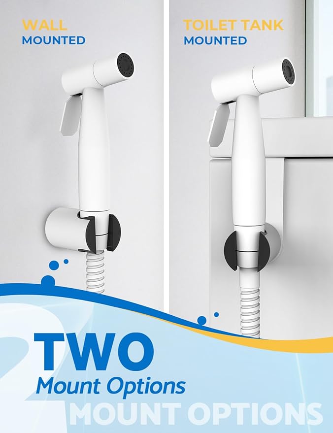 Matte White Handheld Bidet Sprayer - Image 3