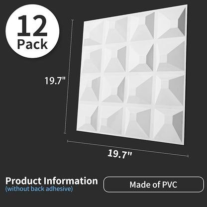 Art3d Decorative 3D Wall Panel, 32 Sq.FT PVC Interior Wall Decor - Image 3