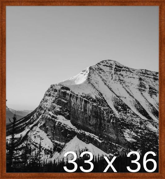 Frame It Easy 33 x 36 Russet Wood Frame by FrameItEasy