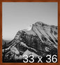 Frame It Easy 33 x 36 Russet Wood Frame by FrameItEasy