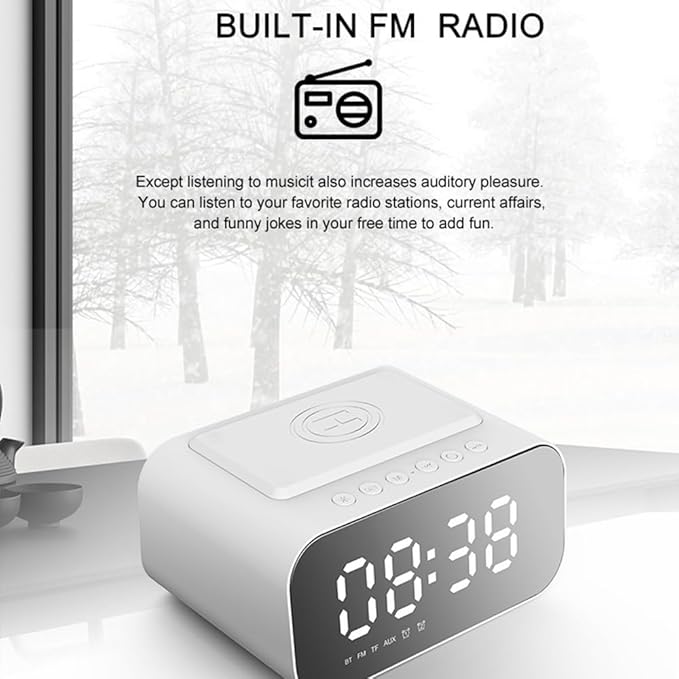 IHAO 7in1 Multifunctional Digital Alarm Clock - Image 6