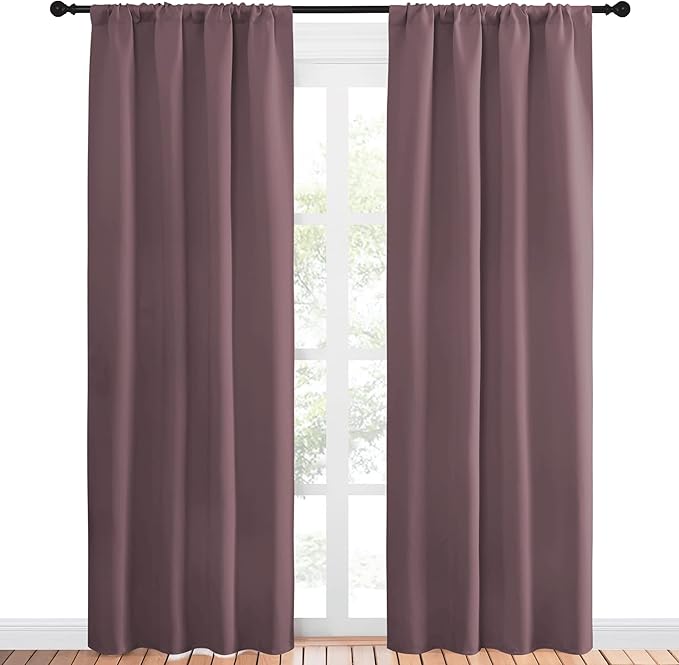 NICETOWN Blackout Curtains for Living Curtains, Window Treatment Thermal - Image 2
