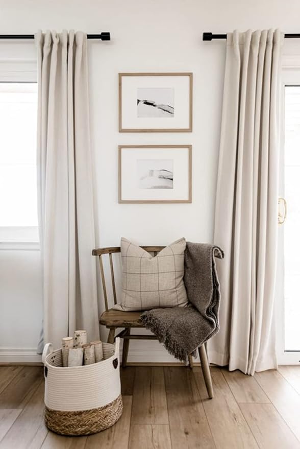 100% Blackout Shield Linen Blackout Curtains - Image 6